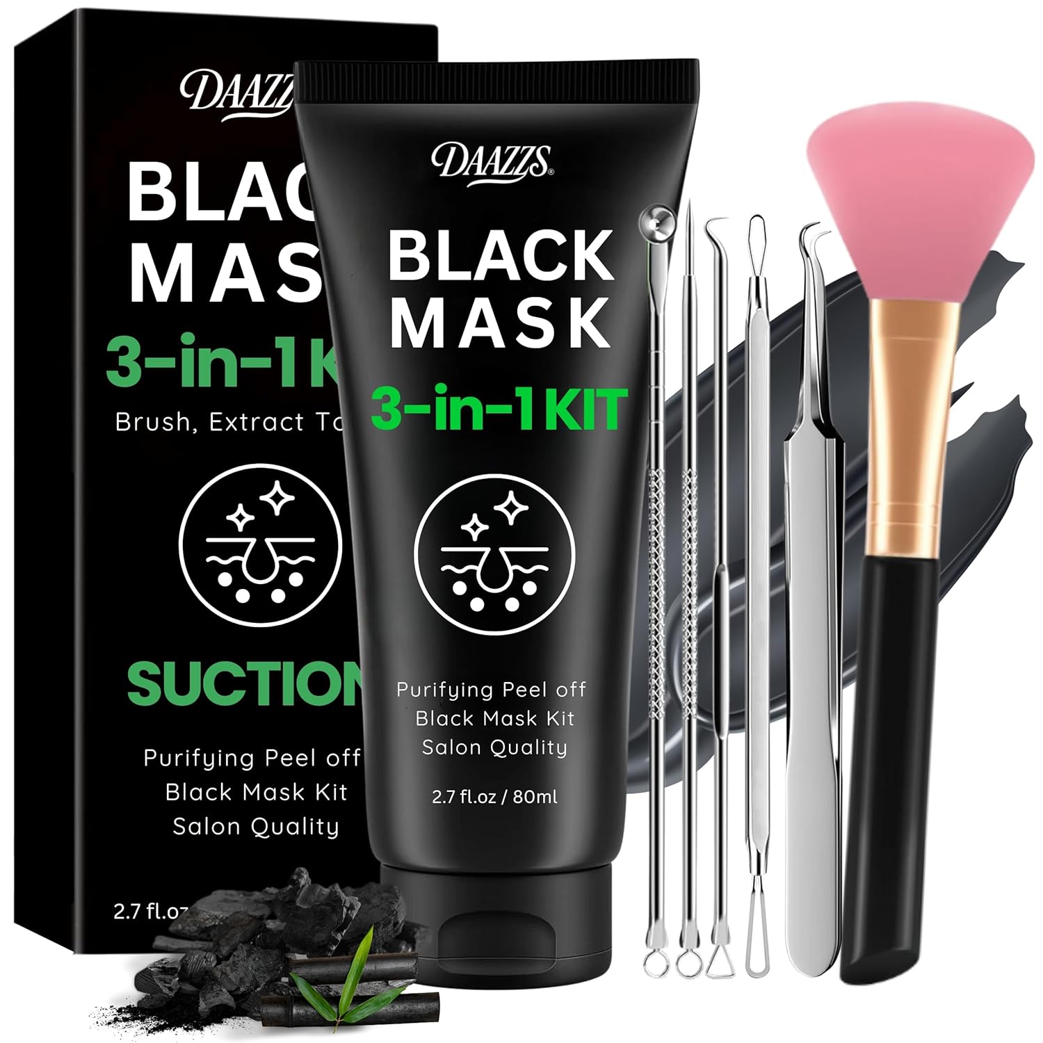 DAAZZS Black Mask Purifying Kit